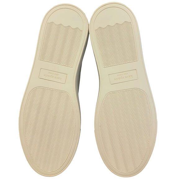 Kate Spade NY Women Audrey Low Top Sneakers Size US 9.5B Optic White Peach Melba - Picture 5 of 5